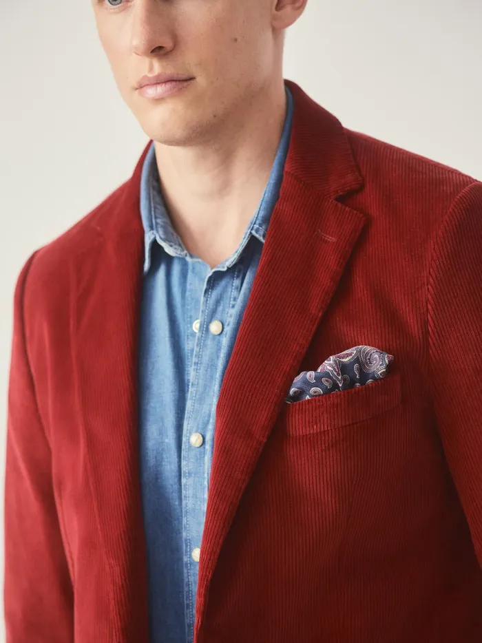 JMclaughlin Suffolk Corduroy Sport Coat Berry Men Jackets and Outerwear JMclaughlin Suffolk Corduroy Sport Coat Berry Men Jackets and Outerwear