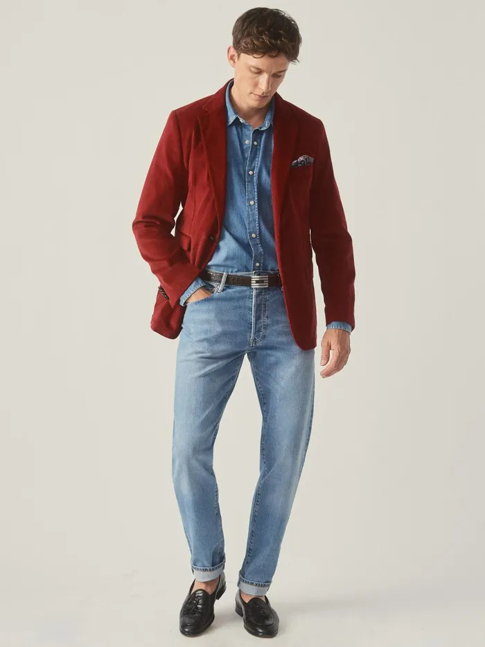 JMclaughlin Suffolk Corduroy Sport Coat Berry Men Jackets and Outerwear JMclaughlin Suffolk Corduroy Sport Coat Berry Men Jackets and Outerwear
