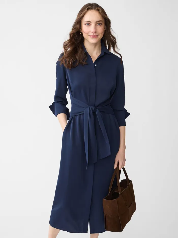 JMclaughlin Valera Dress Navy Women Dresses
