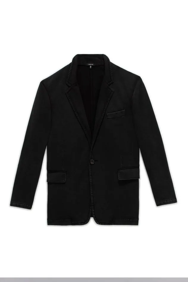 Jackets and Coats R13 Men Oversized Ragged Blazer 8211 Acid Black
