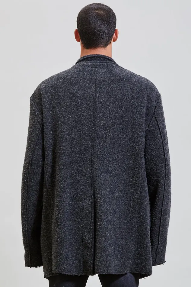 Jackets and Coats R13 Men Oversized Ragged Blazer 8211 Acid Black