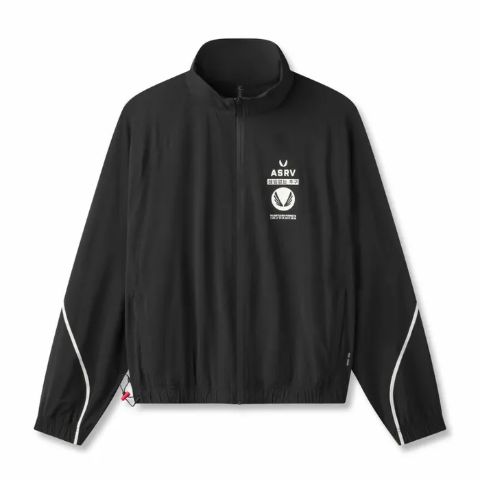 Jackets and Outerwear Men ASRV Aerotex Track Jacket Blackwhite