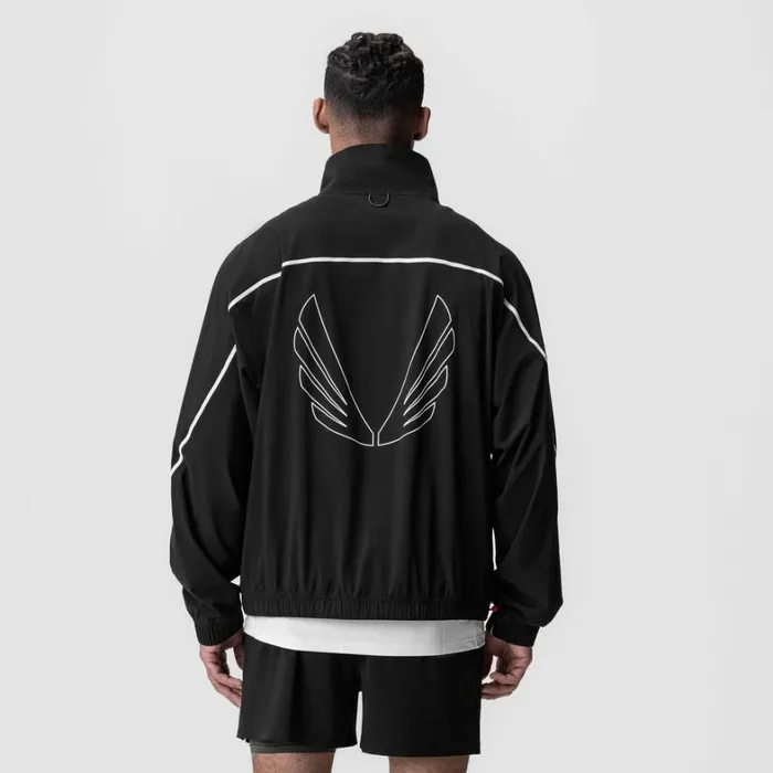 Jackets and Outerwear Men ASRV Aerotex Track Jacket Blackwhite