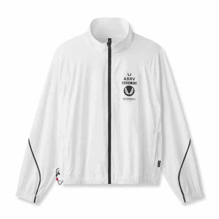 Jackets and Outerwear Men ASRV Aerotex Track Jacket Whiteblack