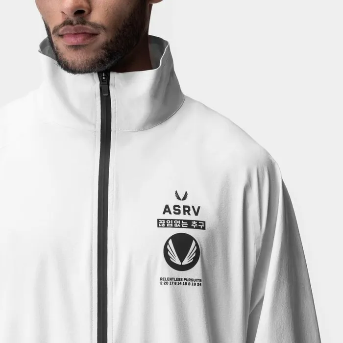 Jackets and Outerwear Men ASRV Aerotex Track Jacket Whiteblack