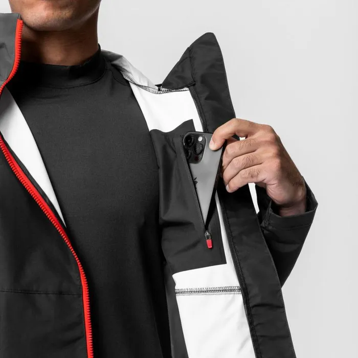 Jackets and Outerwear Men ASRV Hipora AQUAzip Tech Parka Black