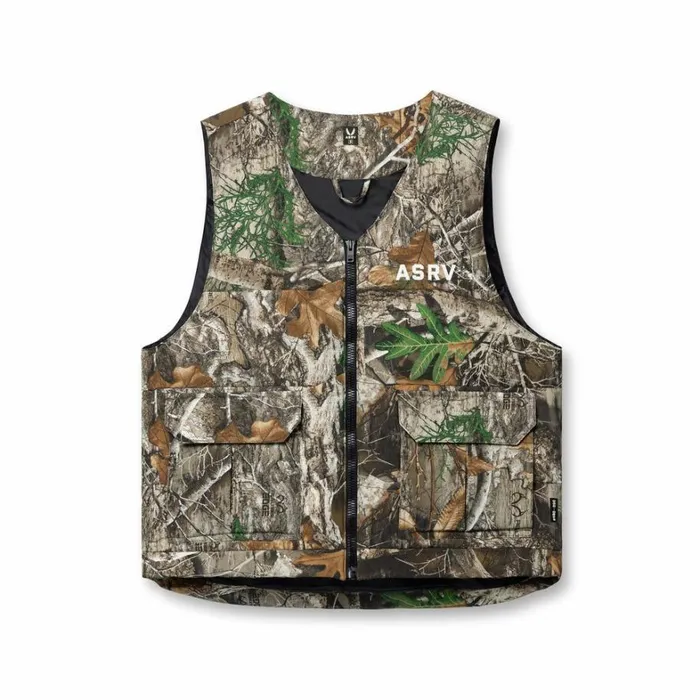 Jackets and Outerwear Men ASRV Ripstop Insulated Puffer Gilet Realtree Camo