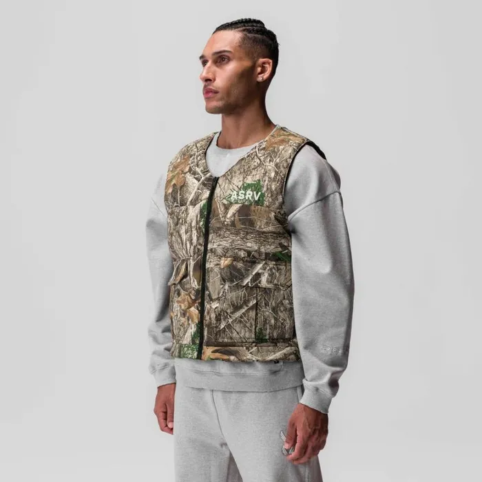 Jackets and Outerwear Men ASRV Ripstop Insulated Puffer Gilet Realtree Camo