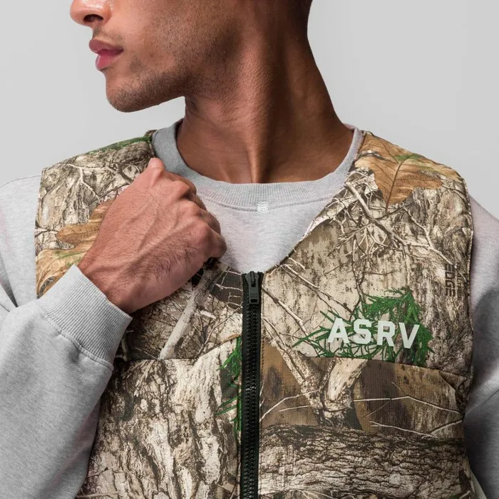 Jackets and Outerwear Men ASRV Ripstop Insulated Puffer Gilet Realtree Camo