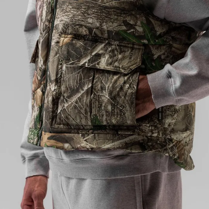 Jackets and Outerwear Men ASRV Ripstop Insulated Puffer Gilet Realtree Camo