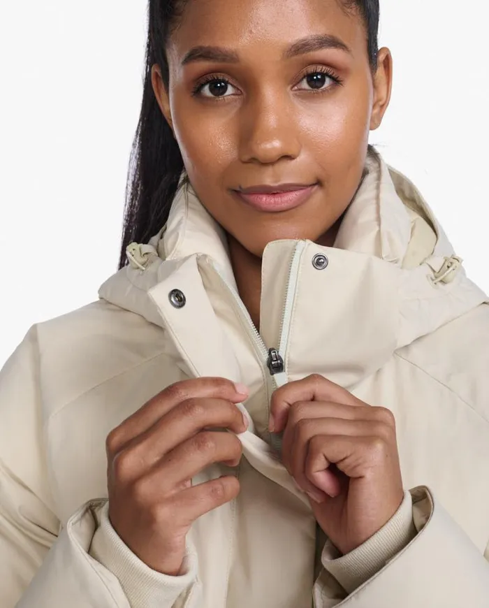 Jackets and Vests Womens 2XU Commute Insulation Longline Jacket Linenwhite