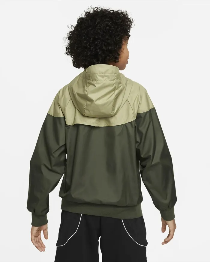 Jackets Kids Nike Sportswear Windrunner Cargo Khakineutral Olivecargo Khakiwhite