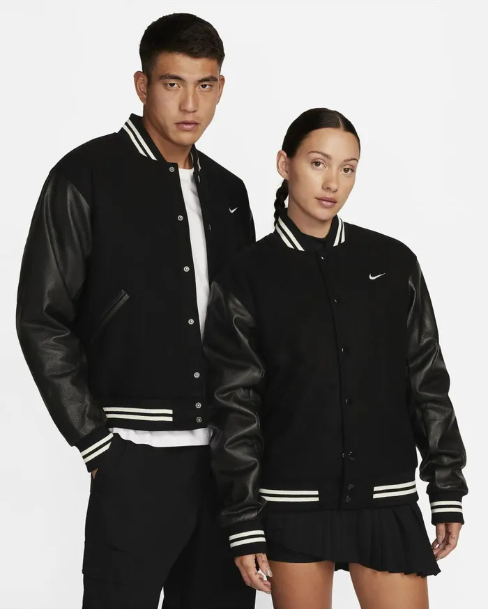 Jackets Men Nike Authentics Blackwhite
