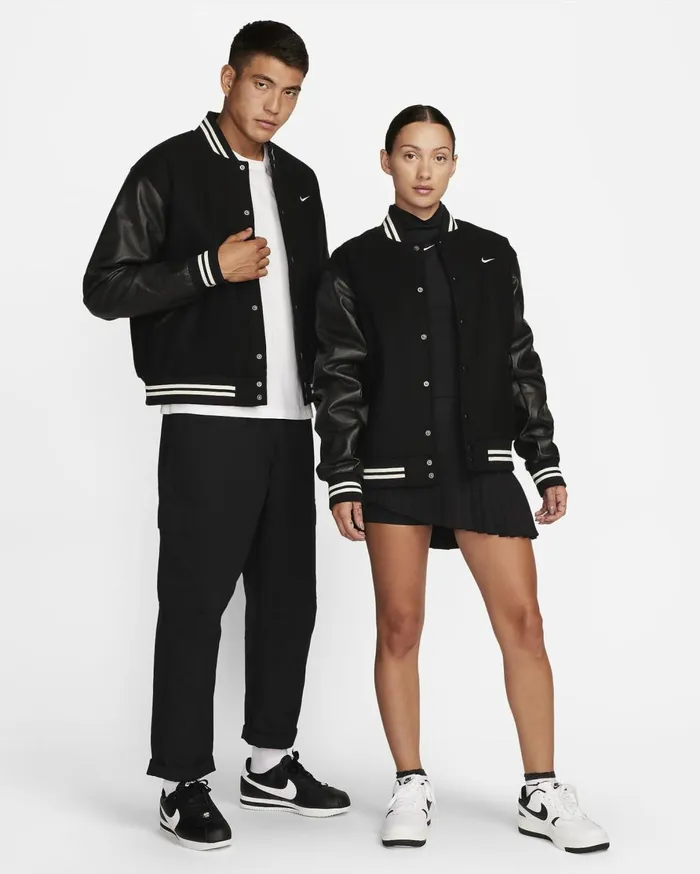 Jackets Men Nike Authentics Blackwhite