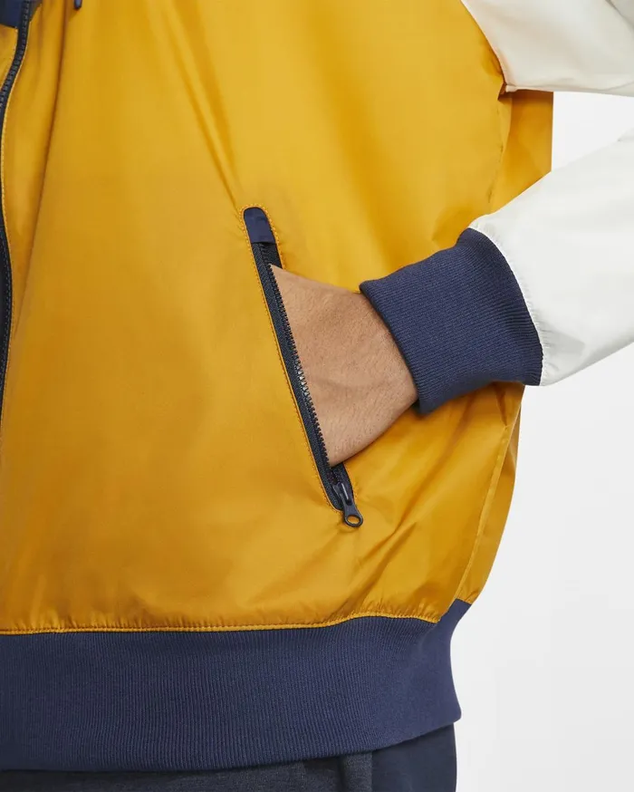 Jackets Men Nike Sportswear Windrunner Gold Suedemidnight Navysummit Whitewhite