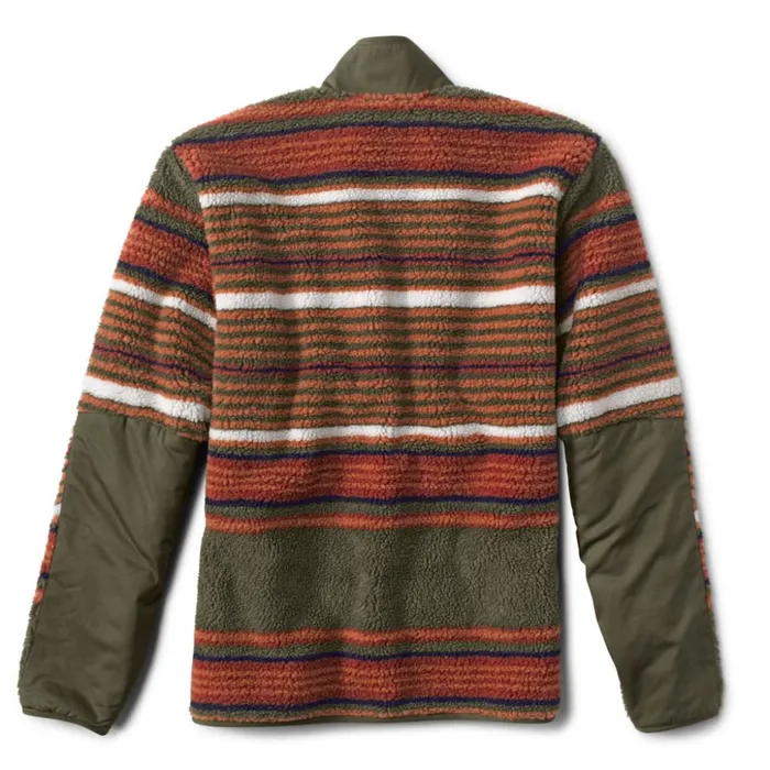 Jackets Men Orvis Mad River Printed Sherpa Jacket Blanket Stripe