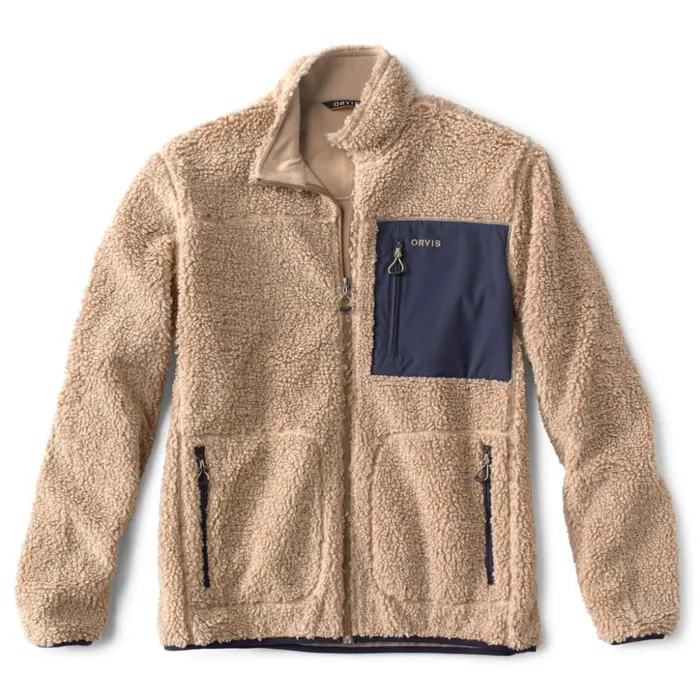 Jackets Men Orvis Mad River Sherpa Jacket Natural