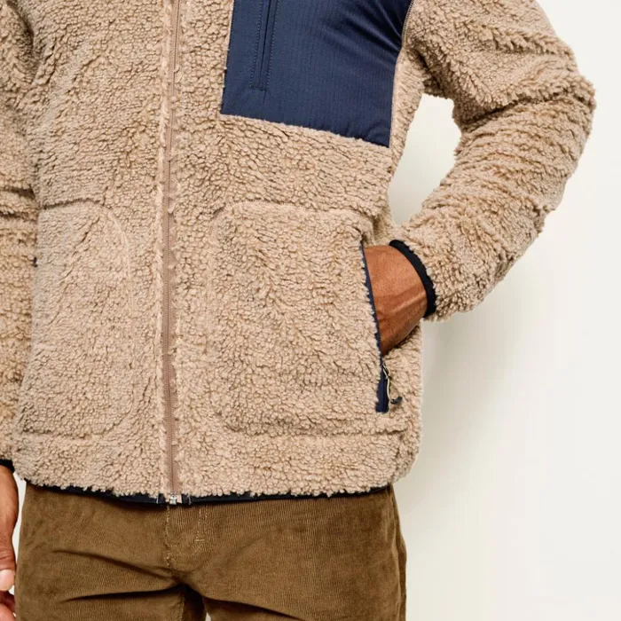 Jackets Men Orvis Mad River Sherpa Jacket Natural