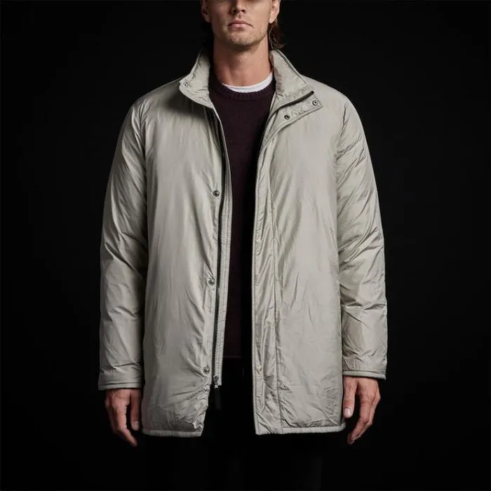 JacketsOuterwear Men James Perse Down Filled Trench Concrete