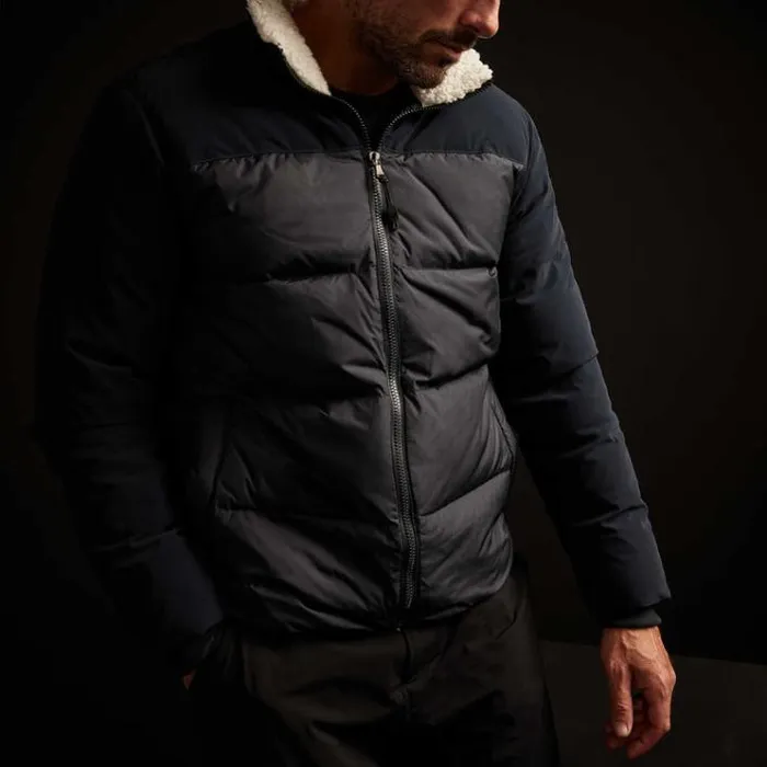 JacketsOuterwear Men James Perse Mixed Media Down Jacket Navy