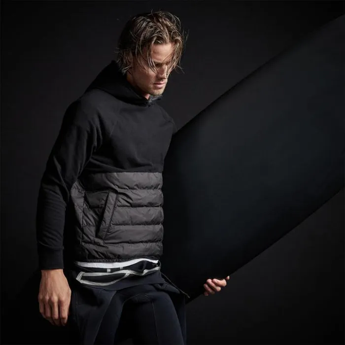 JacketsOuterwear Men James Perse Pullover Hooded Jacket Black