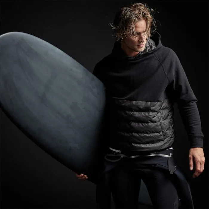 JacketsOuterwear Men James Perse Pullover Hooded Jacket Black
