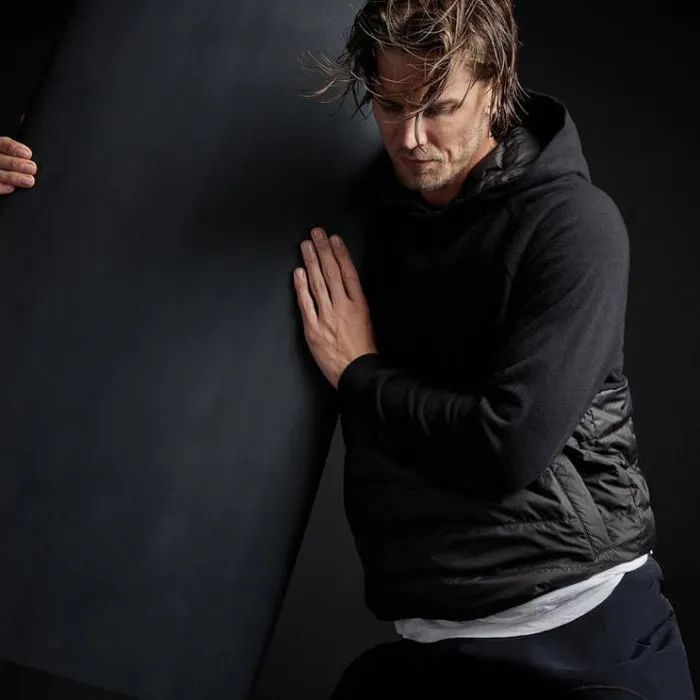 JacketsOuterwear Men James Perse Pullover Hooded Jacket Black