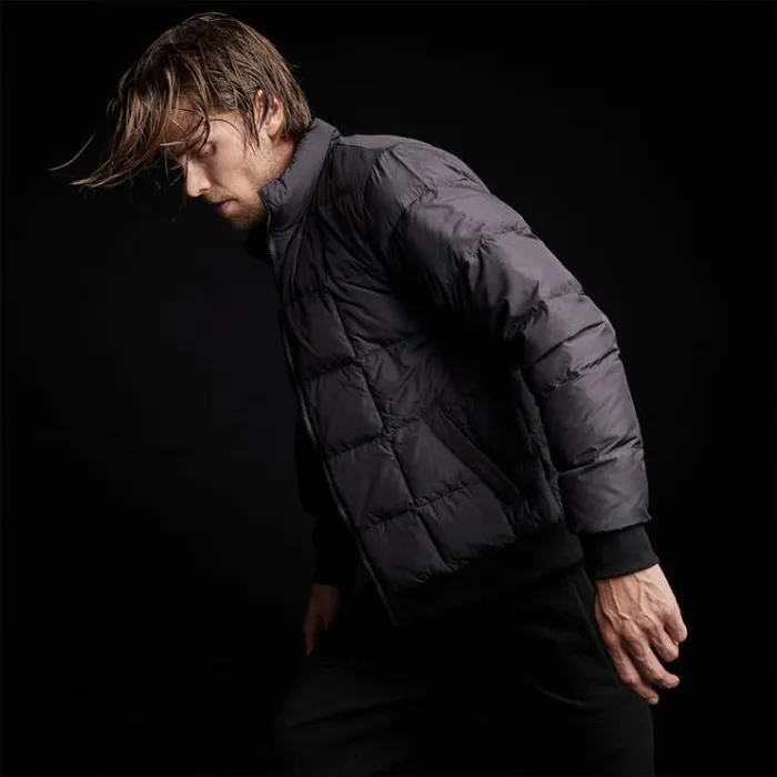 JacketsOuterwear Men James Perse YOSEMITE Lightweight Down Zip Front Jacket Black