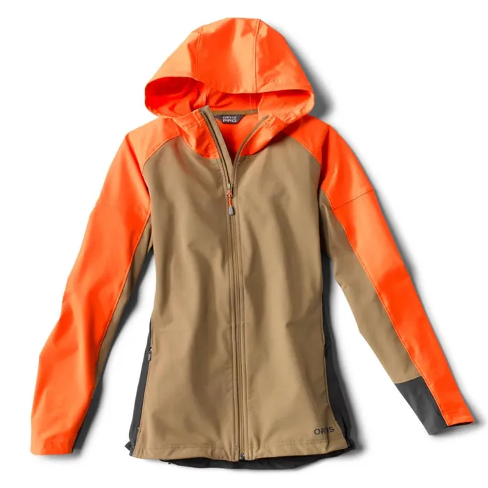 Jackets Women Orvis Womens PRO LT Softshell Hoodie Blaze Orange