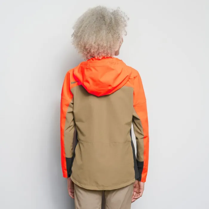 Jackets Women Orvis Womens PRO LT Softshell Hoodie Blaze Orange