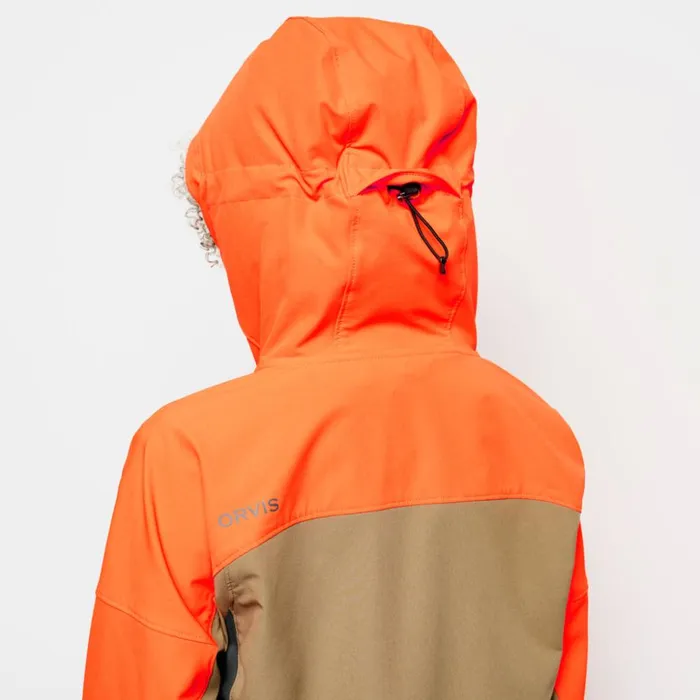 Jackets Women Orvis Womens PRO LT Softshell Hoodie Blaze Orange