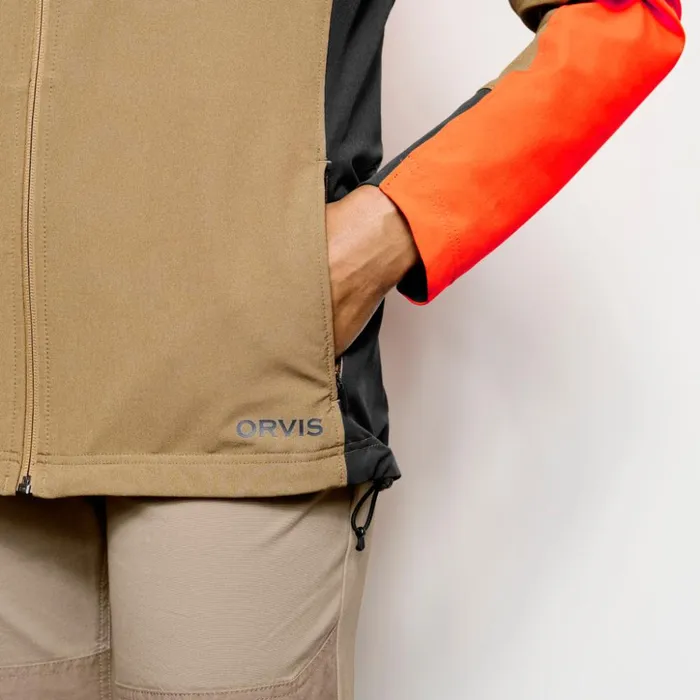 Jackets Women Orvis Womens PRO LT Softshell Hoodie Blaze Orange