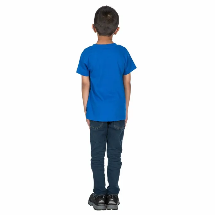 Jakob Printed TShirt Blue Kids Trespass Tshirts and Tops