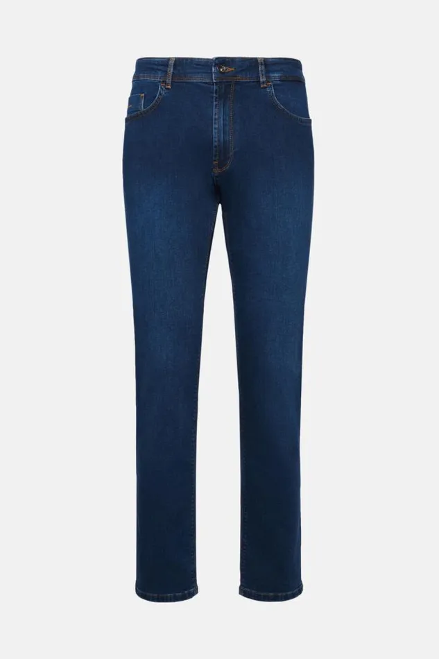 Jeans Men Boggi Milano Dark Blue Denim 5 Pockets Dark Indigo