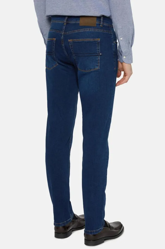 Jeans Men Boggi Milano Dark Blue Denim 5 Pockets Dark Indigo