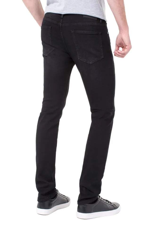 JEANS Men Liverpool Los Angeles KINGSTON MODERN STRAIGHT COMFORT STRETCH Bullet Dark