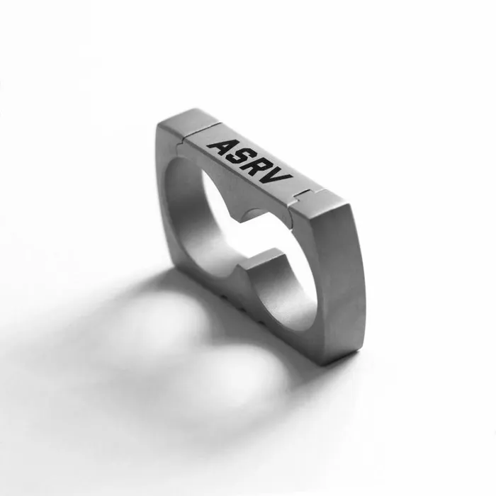 Jewelry and Hardware Men ASRV Carabiner Double Ring Stainless Steel