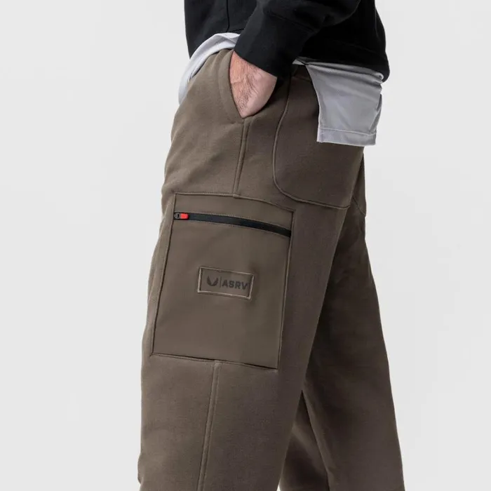 Joggers and Pants Men ASRV TechTerry Cinch Cargo Jogger Deep Taupe