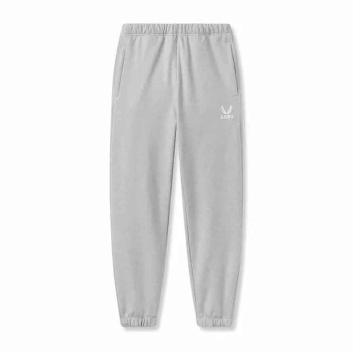 Joggers and Pants Men ASRV TechTerry Oversized Sweats Heather Grey 034emblem034