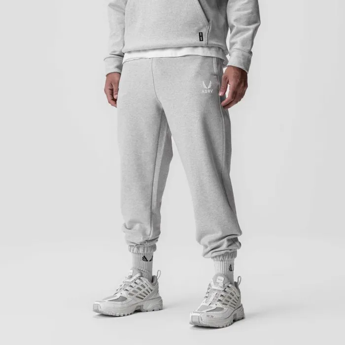 Joggers and Pants Men ASRV TechTerry Oversized Sweats Heather Grey 034emblem034