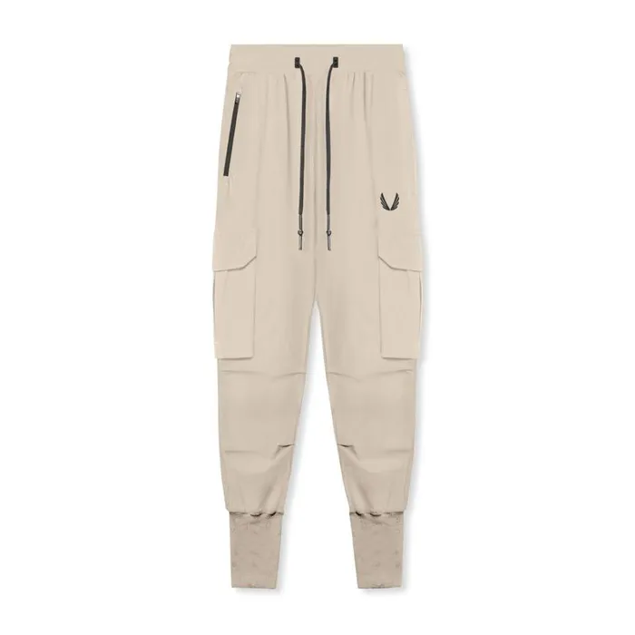 Joggers and Pants Men ASRV TetraLite Cargo High Rib Jogger Beige