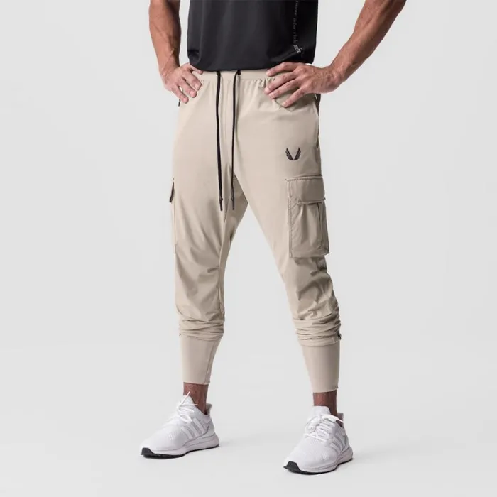 Joggers and Pants Men ASRV TetraLite Cargo High Rib Jogger Beige