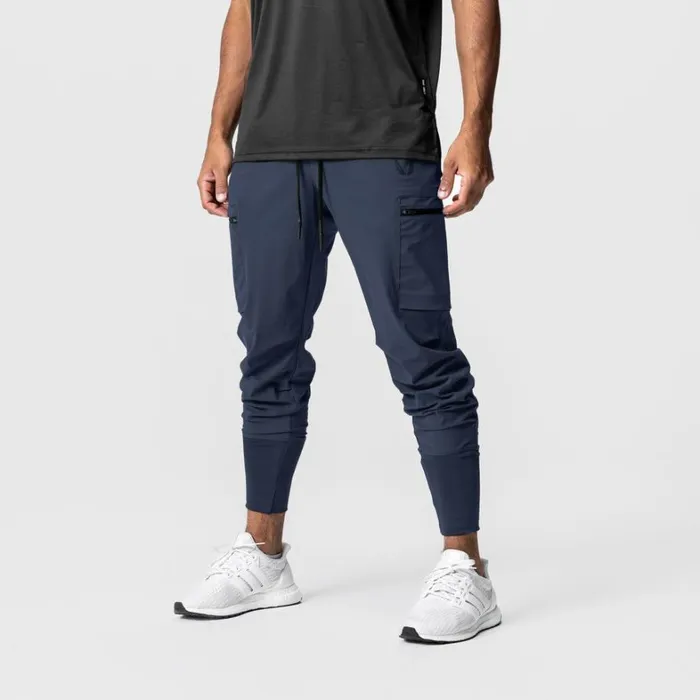 Joggers and Pants Men ASRV TetraLite Inlay Pocket High Rib Jogger Navy