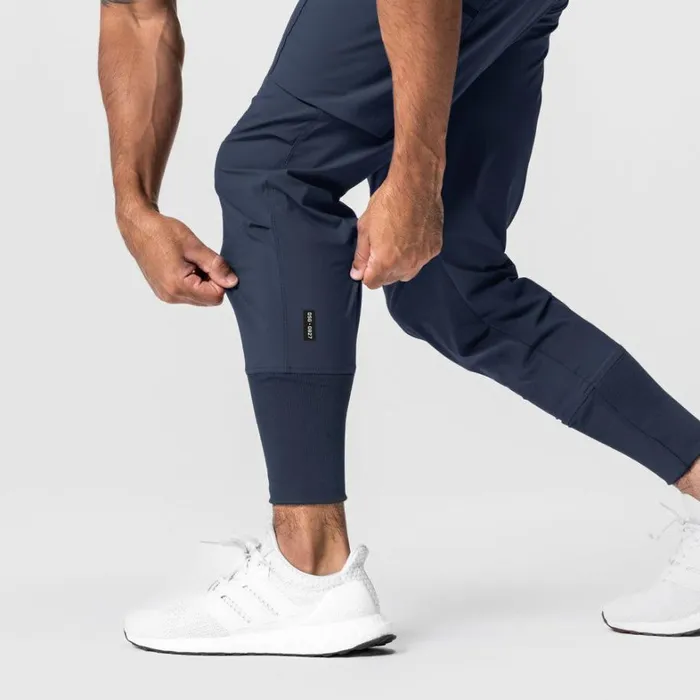 Joggers and Pants Men ASRV TetraLite Inlay Pocket High Rib Jogger Navy