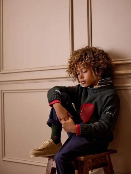 Jumpers and Knitwear Boys Joules Green Intarsia Knitted Jumper