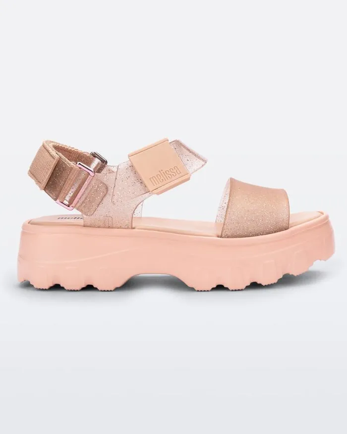 Kick Off Sandal Beigeglitter Beige Women Melissa Platforms