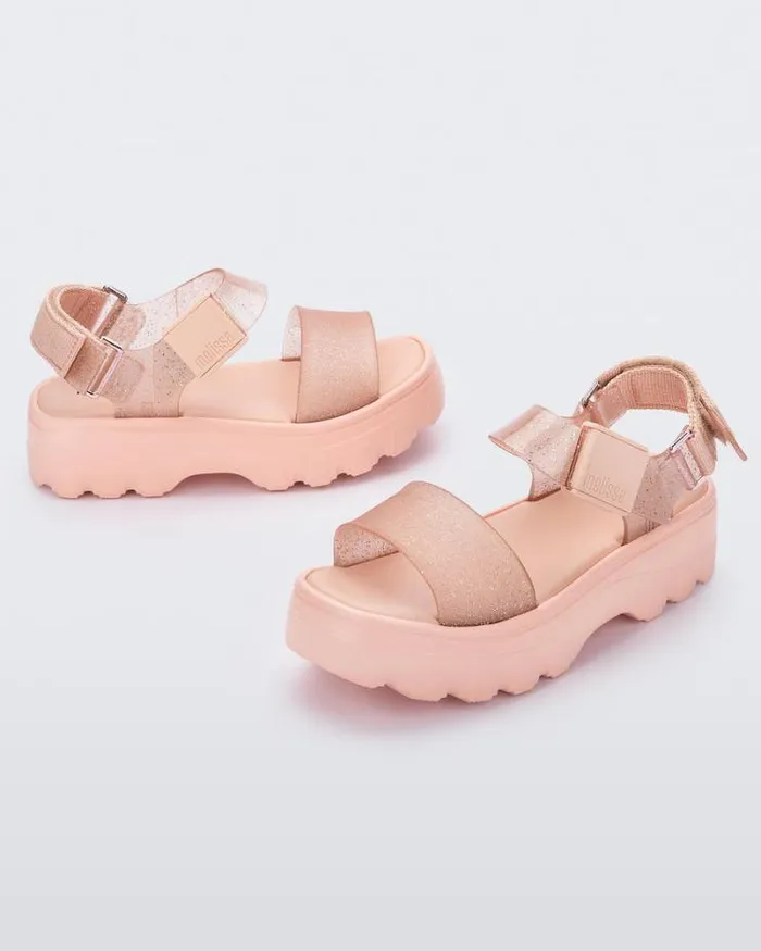 Kick Off Sandal Beigeglitter Beige Women Melissa Platforms