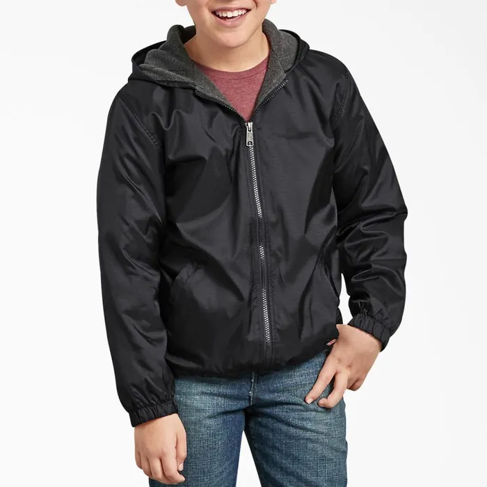 Kids039 Fleece Lined Jacket 820 Black Black bk Kids Dickies Jackets