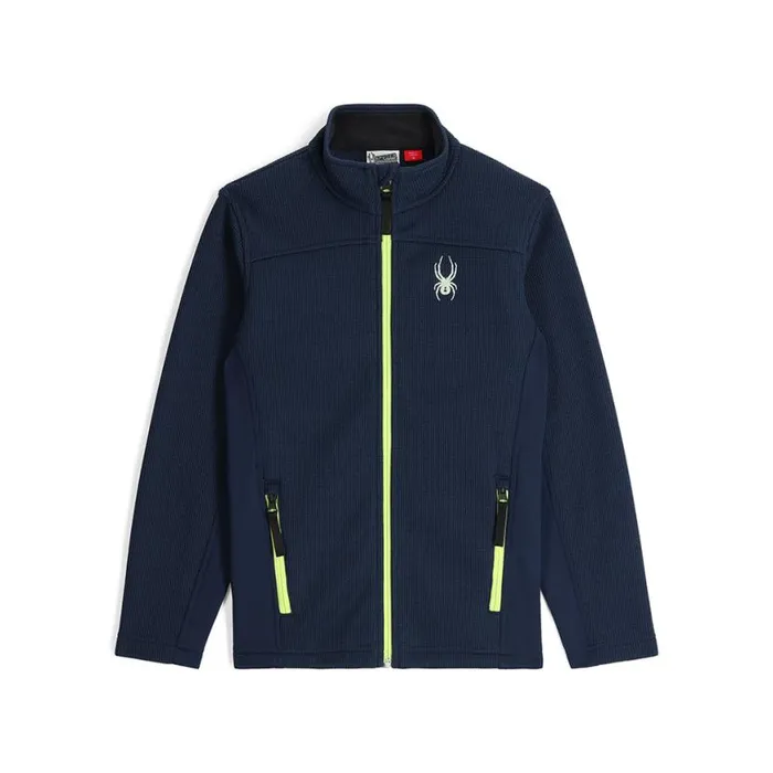 Kids Bandit Full Zip True Navy Spyder Fleece
