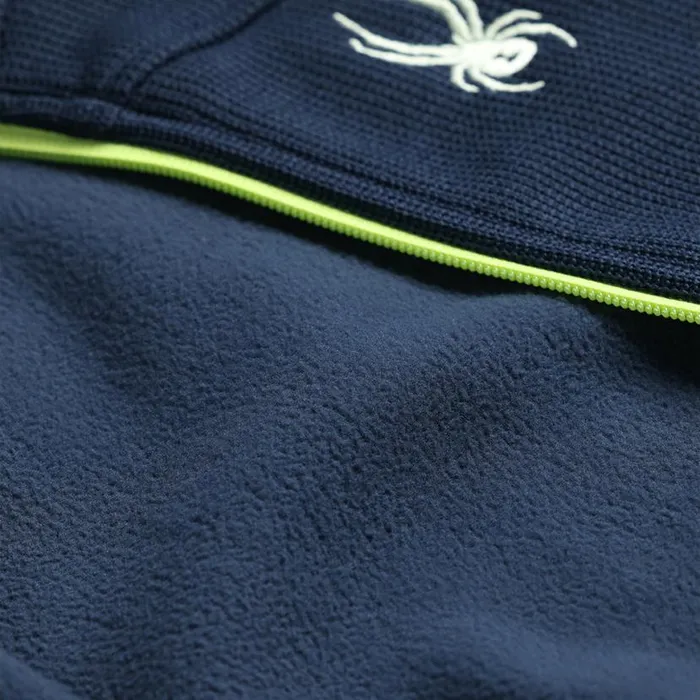Kids Bandit Full Zip True Navy Spyder Fleece